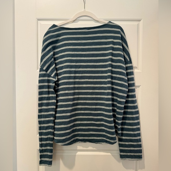 Carve Designs XL Green Striped Tee - Picture 4 of 6